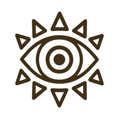 PNG Mystical eye symbol illustration.