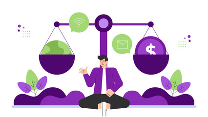 Ethical Business and Fair Trade Flat Vector Illustration