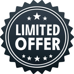 End-of-year promotion silhouette badges “Limited Offer”