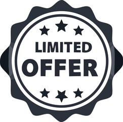 End-of-year promotion silhouette badges “Limited Offer”