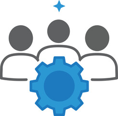 Teamwork synergy business strategy collaboration success concept vector