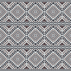 Geometric Ethnic pattern, Native American tribal fabric, tile, carpet, vector, illustration design, on a brown background 