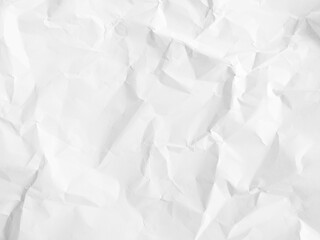 Fototapeta premium Paper background texture crumple wrinkle white pattern, torn newspaper abstract rough vintage wall parchment crease scrapbook coraboard, wrinkled aged crushed crumpled.