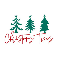 Christmas Trees Svg