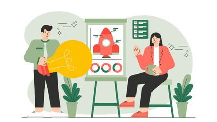 Flat Design Prototype and Product Development Flat Vector Illustration