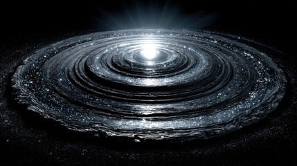 Protoplanetary disk with glowing organic molecules resembling cosmic constellations.
