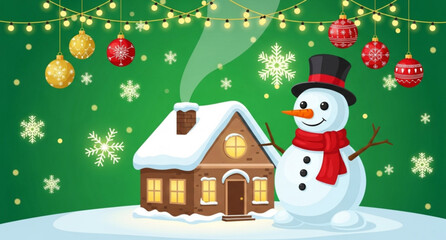 House and snowman