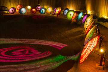 日本の風景・秋　岡山県倉敷市　夜の倉敷美観地区