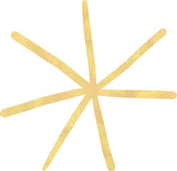 Golden sparkle watercolor clipart for Diwali festive design