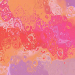 abstract floral background with hearts
