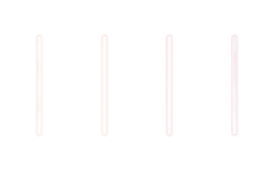 Four thin vertical neon lines in gradient colors abstract background