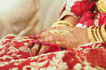 Ornate celebration of traditional Indian wedding customs