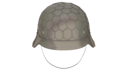 3d rendering Normandy military helmet