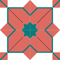 Geometric Zellige Star and Polygon Tile Pattern Design