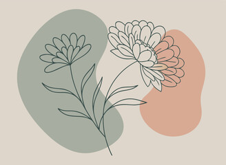 Abstract Layered Flowing Curves and Color Gradients Design