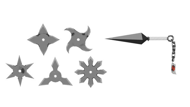 3d rendering ninja equipment