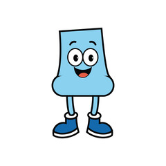 Cute Anklet Mascot Character with Cheerful Happy Face Vector Illustration