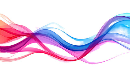 Colorful fluid waves flowing against a stark black background