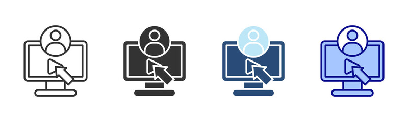 Video Tutorial Icon Set. Designed In Multi Style