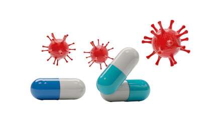 Defeat viruses with vibrant pills that protect health and boost wellbeing