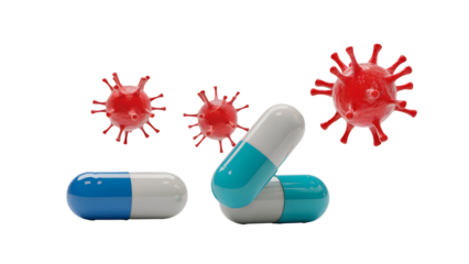 Defeat viruses with vibrant pills that protect health and boost wellbeing