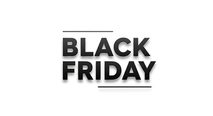 Promotional Event Concept: Bold Black Letters on White Background for Advertising and Announcement Materials.