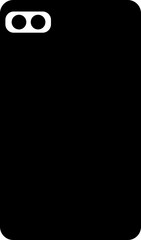 Sleek black smartphone case with dual camera cutout for modern mobile devices