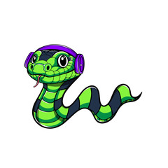 logo Mr. Snake — The Coolest DJ in the Wild 