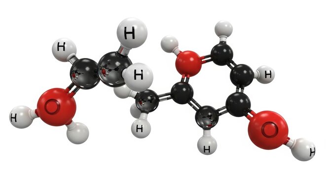 Molecular Structure Depicting Chemical Compounds and Organic Molecules.