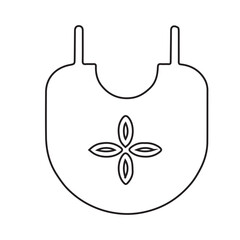 Obraz premium Baby Bib Outline