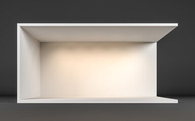 Minimalist Stage Design with Lighting – 3D Rendering