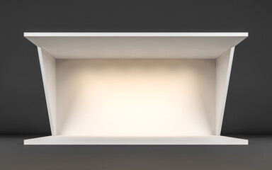 Minimalist Stage Design with Lighting – 3D Rendering