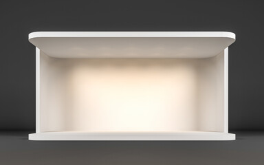 Minimalist Stage Design with Lighting – 3D Rendering
