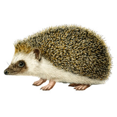 Obraz premium hedgehog vintage natural history illustration