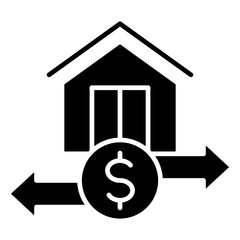 Asset Transfer Glyph Icon