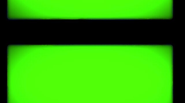 Super 8mm film overlay, vintage noise dirt and scratch on green screen. 8mm 16mm film frame transition and texture. 4k video.