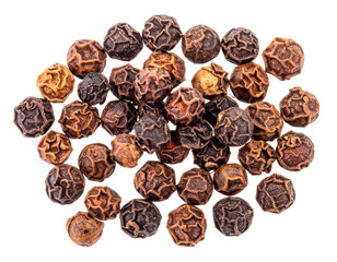 Obraz premium Dried Sichuan Peppercorns Isolated on White Background