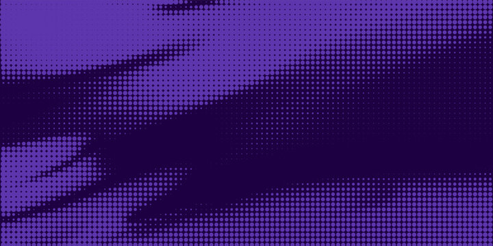 Halftone Dots pattern. motion speed line Halftone on Dark Background Minimalist Retro comic gradient grunge texture background. Eps10