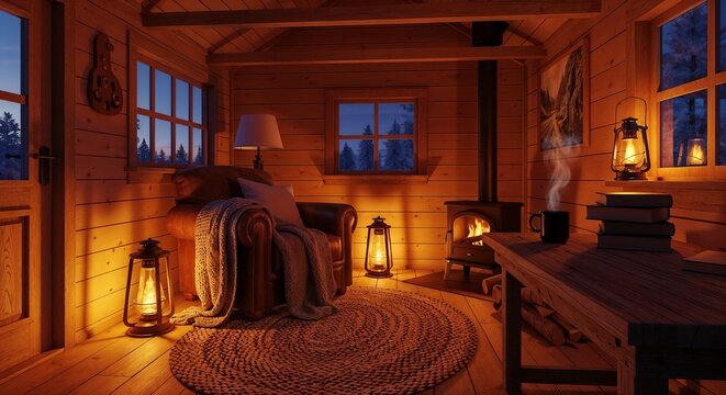 beautiful room with lightining