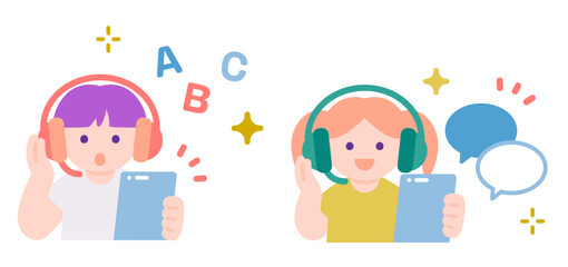 家で学ぶ子ども　音楽や英語も楽しむタブレット学習