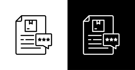 After Sales Survey White Icon Set Design