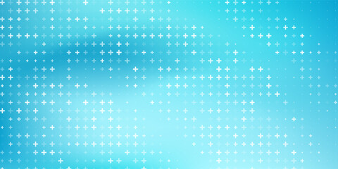 Light blue background with a medical cross pattern. a light gradient. minimalist style. vector illustration. research concept design. minimalistic template.