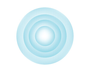 Obraz premium Light Blue Concentric Circles Glow