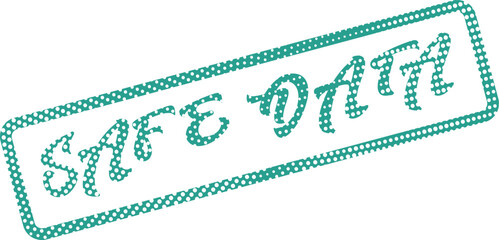 Official green stamp confirming secure data practices and information privacy for modern systems