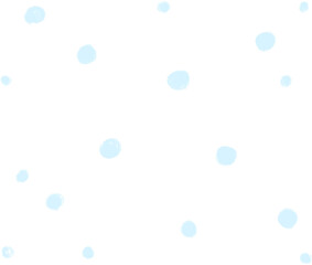 Falling Snow Overlay – Blue Snowfall Particle Dots on Transparent Background for Winter Photo and Video Effects
