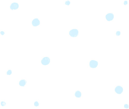 Falling Snow Overlay – Blue Snowfall Particle Dots on Transparent Background for Winter Photo and Video Effects