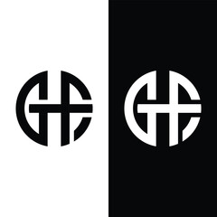 Creative Letter GHF Monogram Logo Stock Vectors and Vector Art.