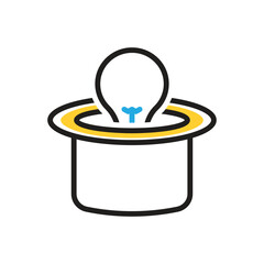 Multi color icon for appearing