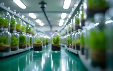 Producing biodegradable solutions biotechnology facility clean environment sustainable practices innovative technologies. High quality