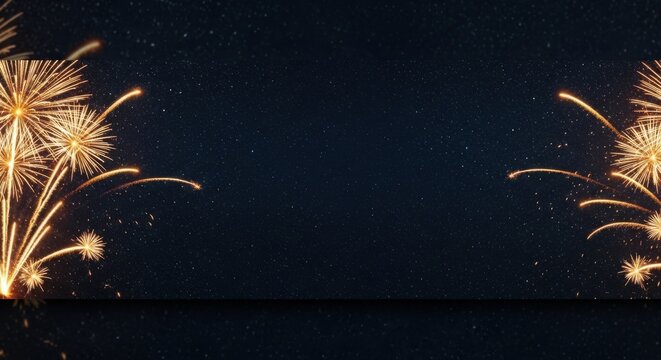 Fireworks in the night sky